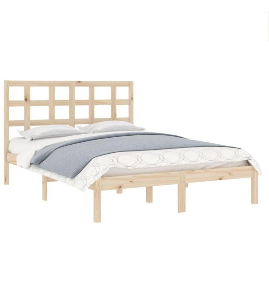Cadre de lit Bois massif 120x190 cm Petit Double