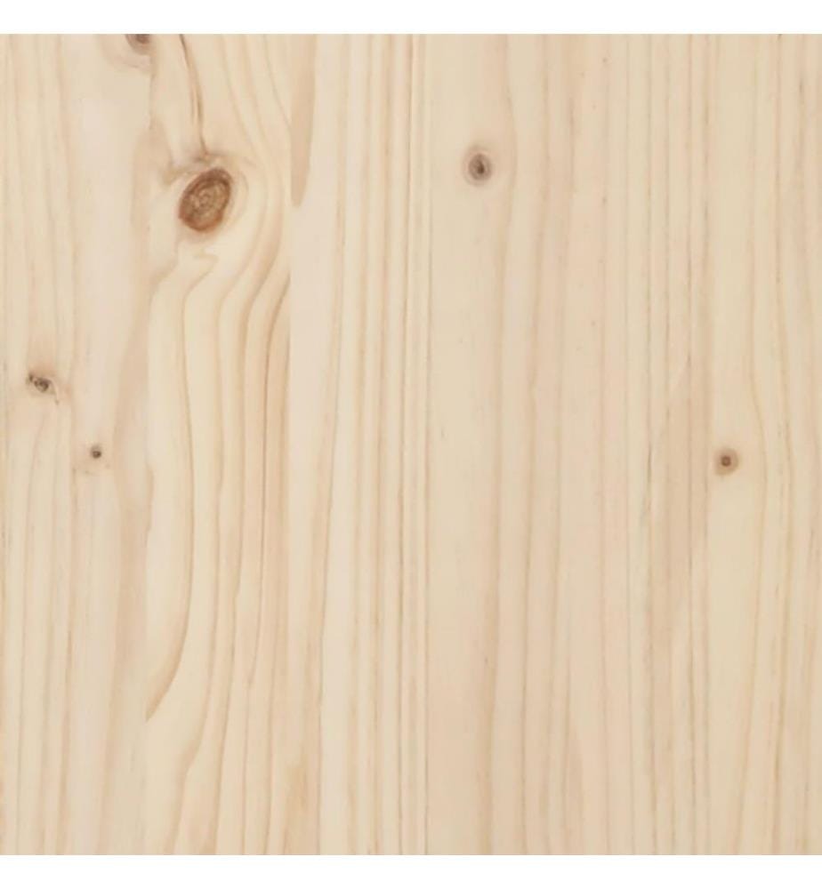 Cadre de lit Bois massif 140x190 cm