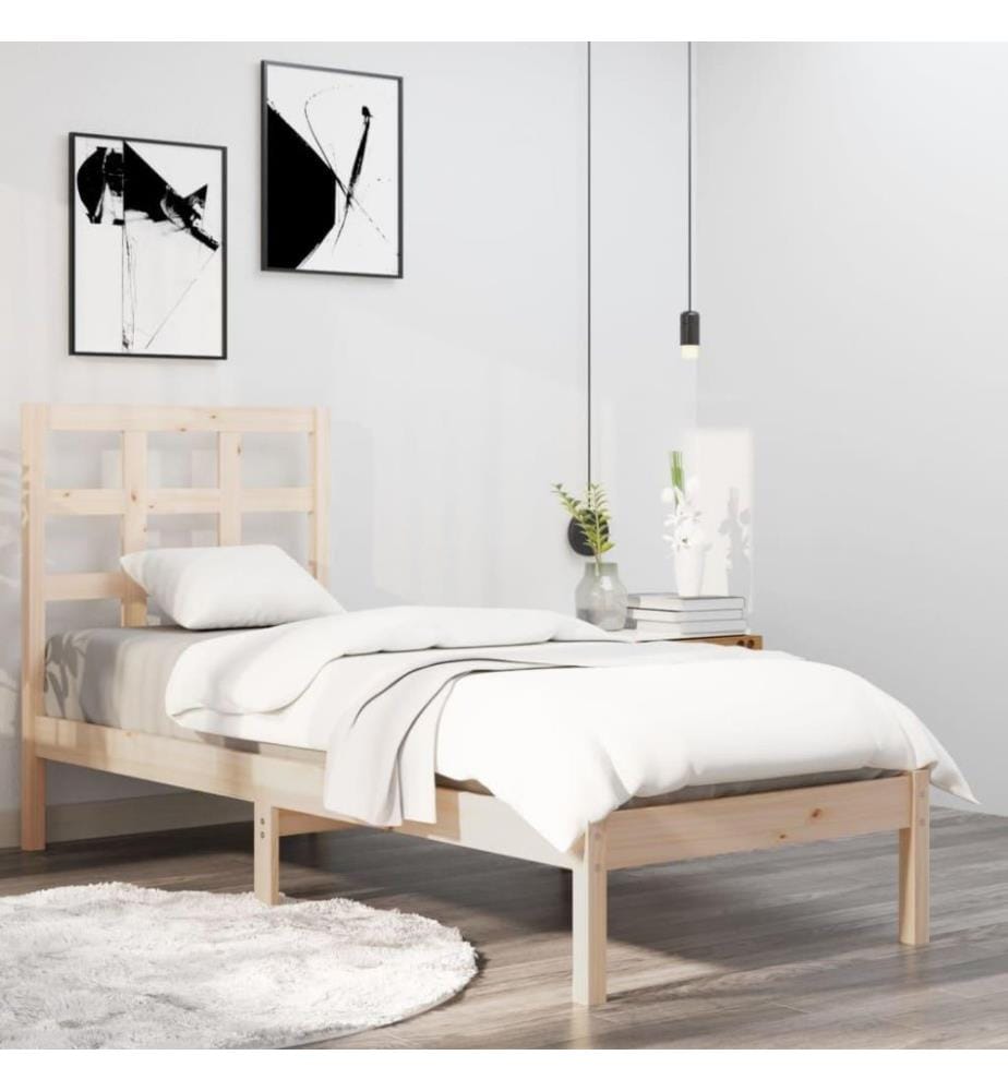 Massivholzbett 90x200 cm