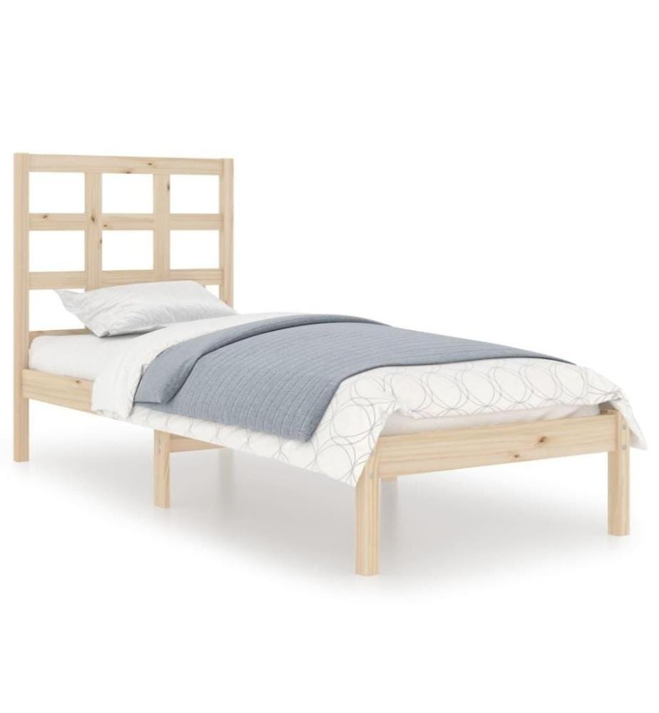 Cadre de lit Bois massif 100x200 cm