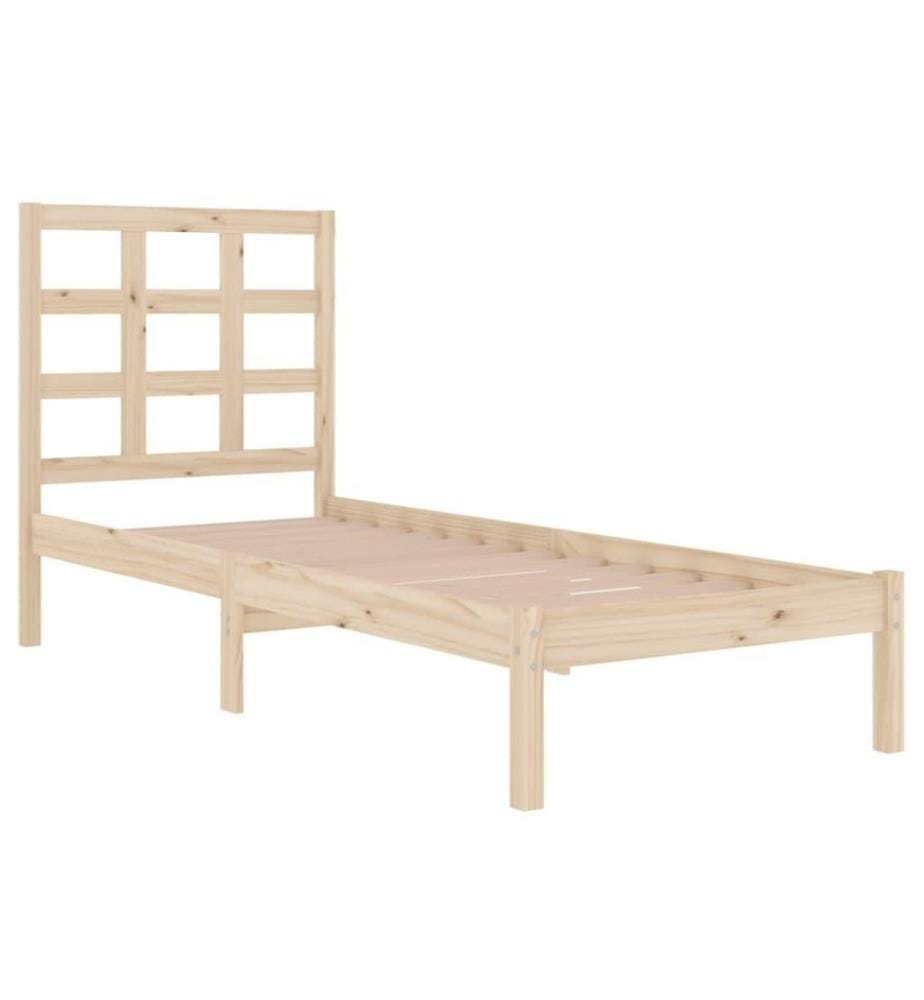 Cadre de lit Bois massif 100x200 cm