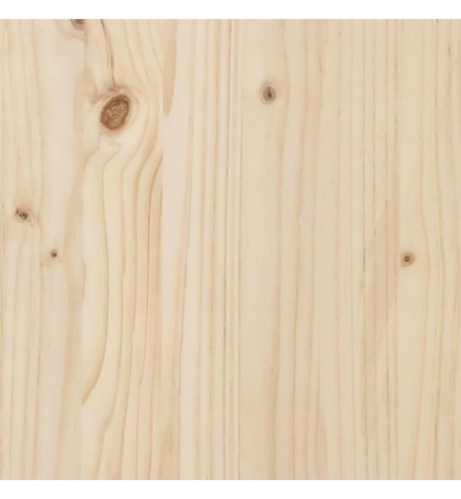 Cadre de lit Bois massif 100x200 cm