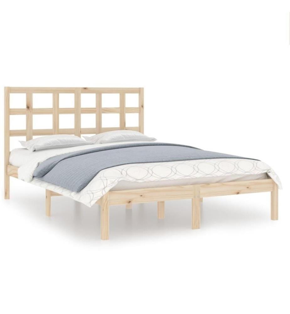 Cadre de lit Bois massif 120x200 cm