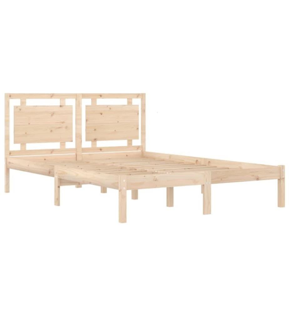 Cadre de lit Bois massif 140x200 cm