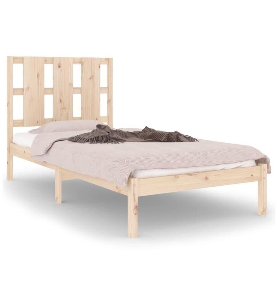 Cadre de lit Bois de pin massif 90x200 cm