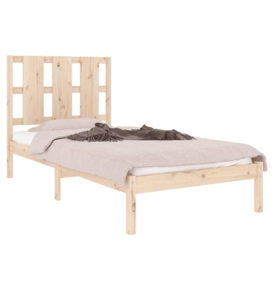 Cadre de lit Bois de pin massif 90x200 cm