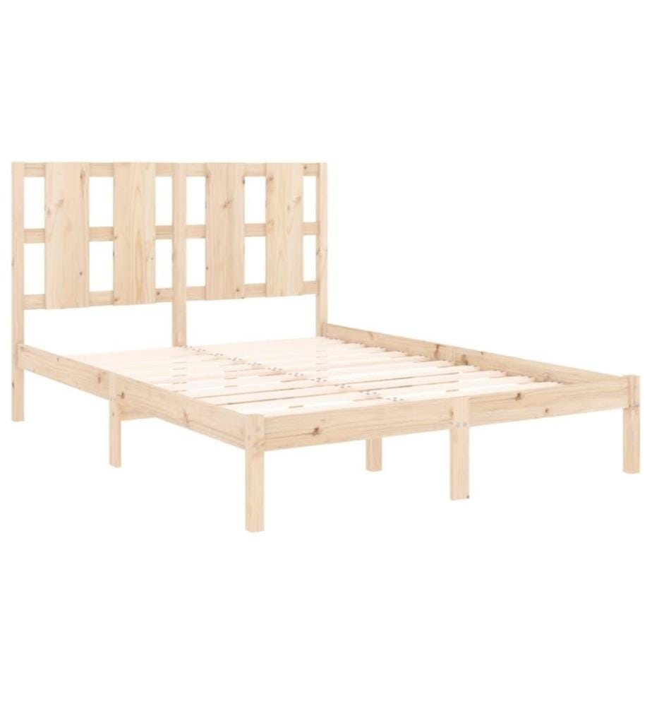Cadre de lit Bois de pin massif 120x200 cm