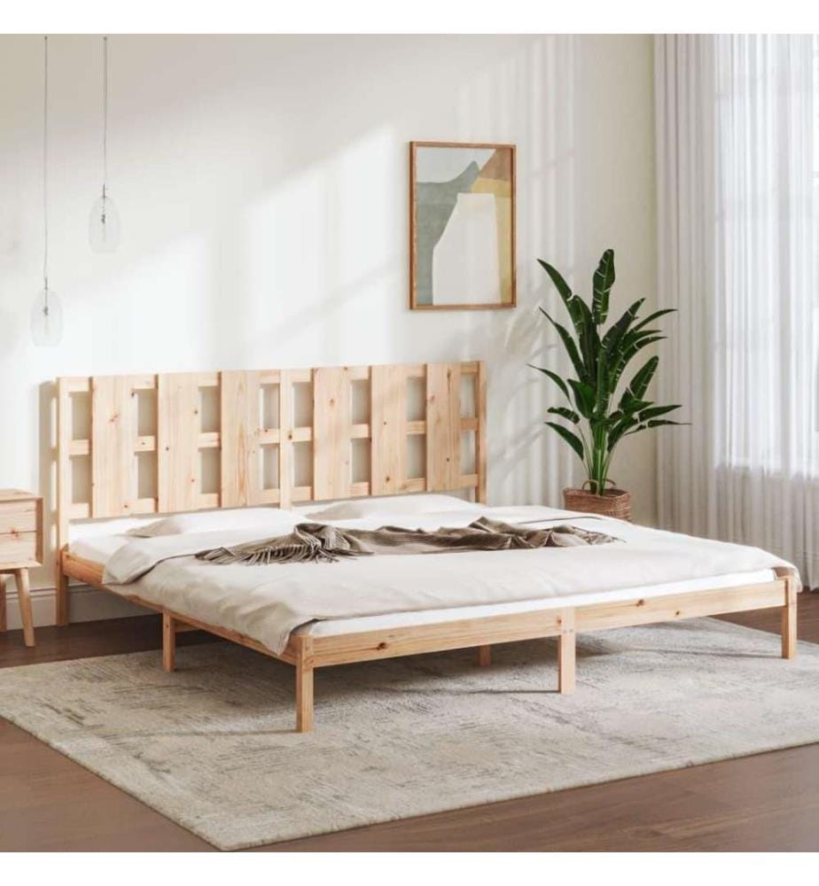 Cadre de lit Bois massif 180x200 cm Super King