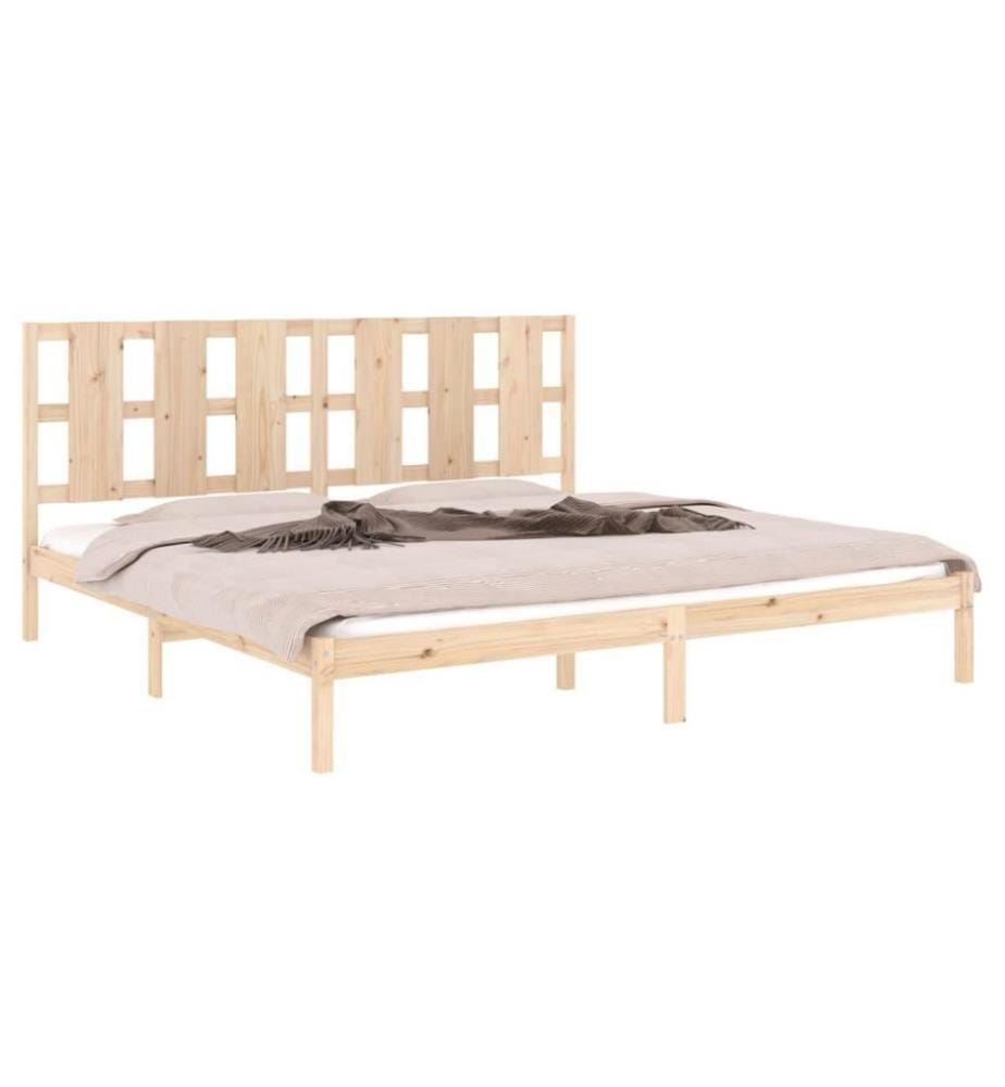 Cadre de lit Bois massif 180x200 cm Super King