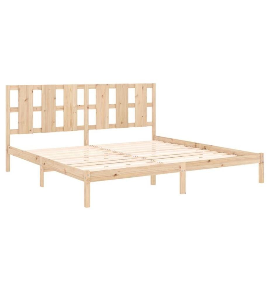 Cadre de lit Bois massif 180x200 cm Super King