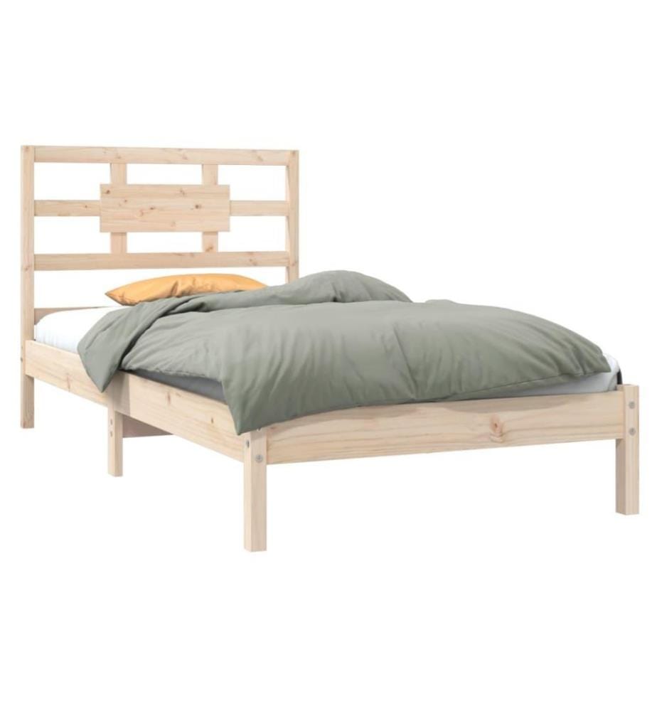 Cadre de lit Bois massif 90x200 cm