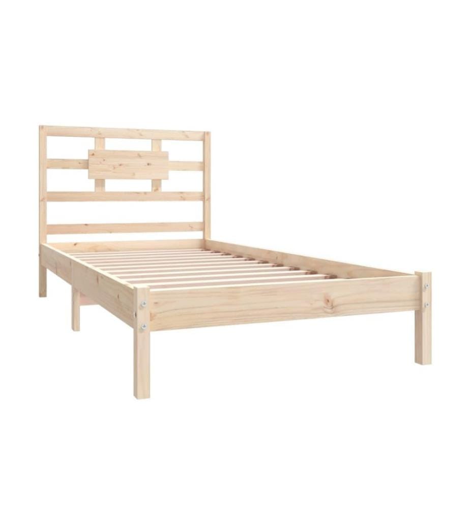 Cadre de lit Bois massif 90x200 cm