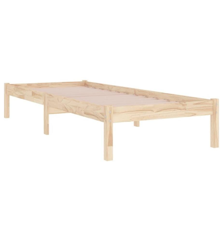 Cadre de lit Bois massif 90x200 cm