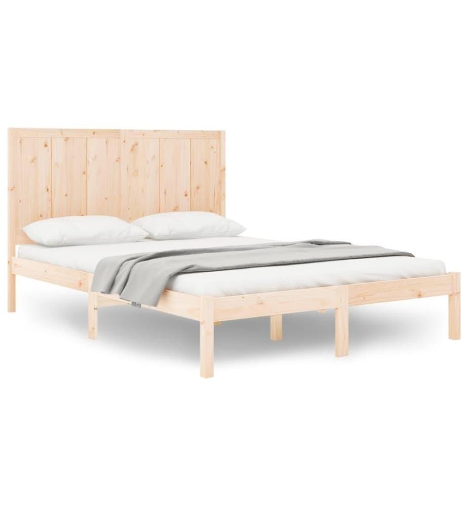 Cadre de lit Bois de pin massif 120x200 cm