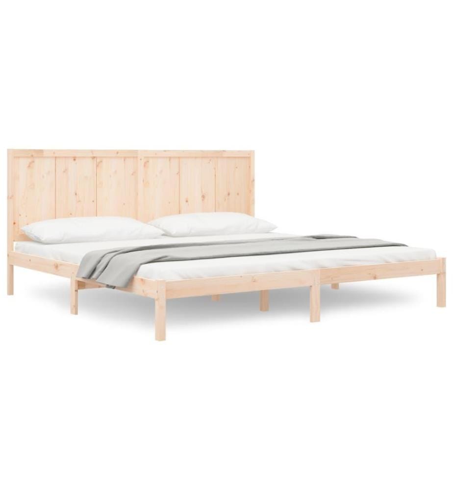 Cadre de lit Bois de pin massif 200x200 cm