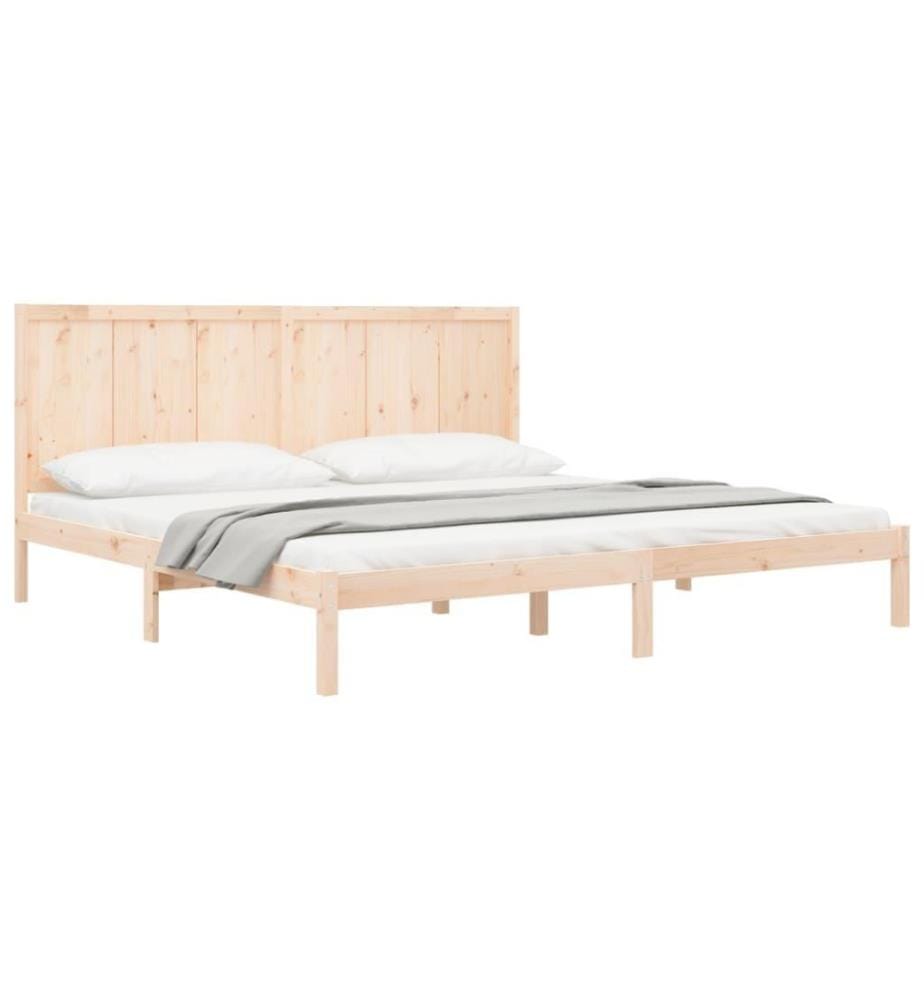 Cadre de lit Bois de pin massif 200x200 cm