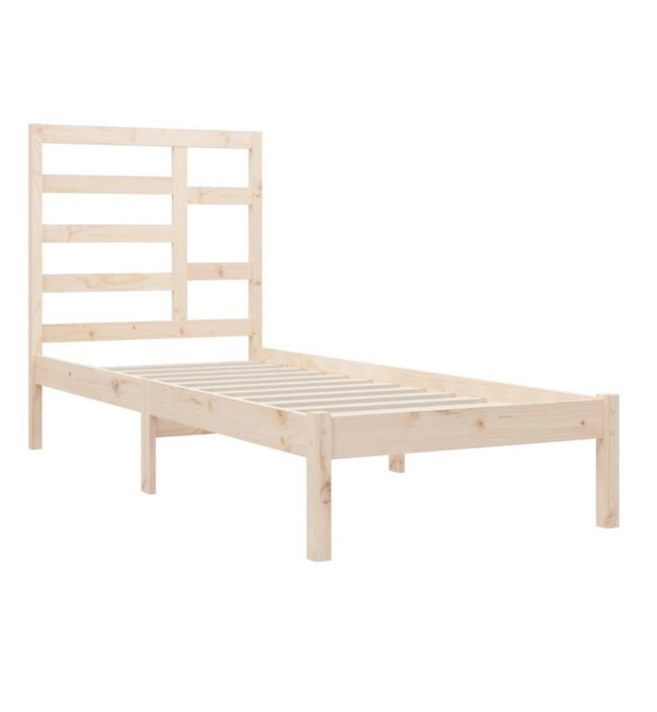 Cadre de lit Bois massif 90x190 cm Simple
