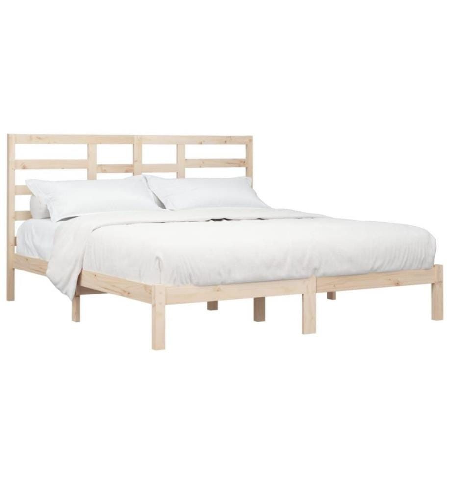 Cadre de lit Bois massif 180x200 cm Super King