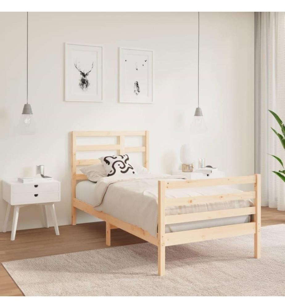Massivholzbett 90x190 cm 3FT Single