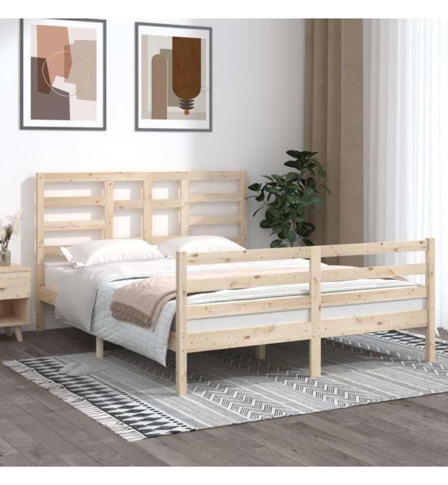Massivholzbett 150x200 cm 5FT King Size