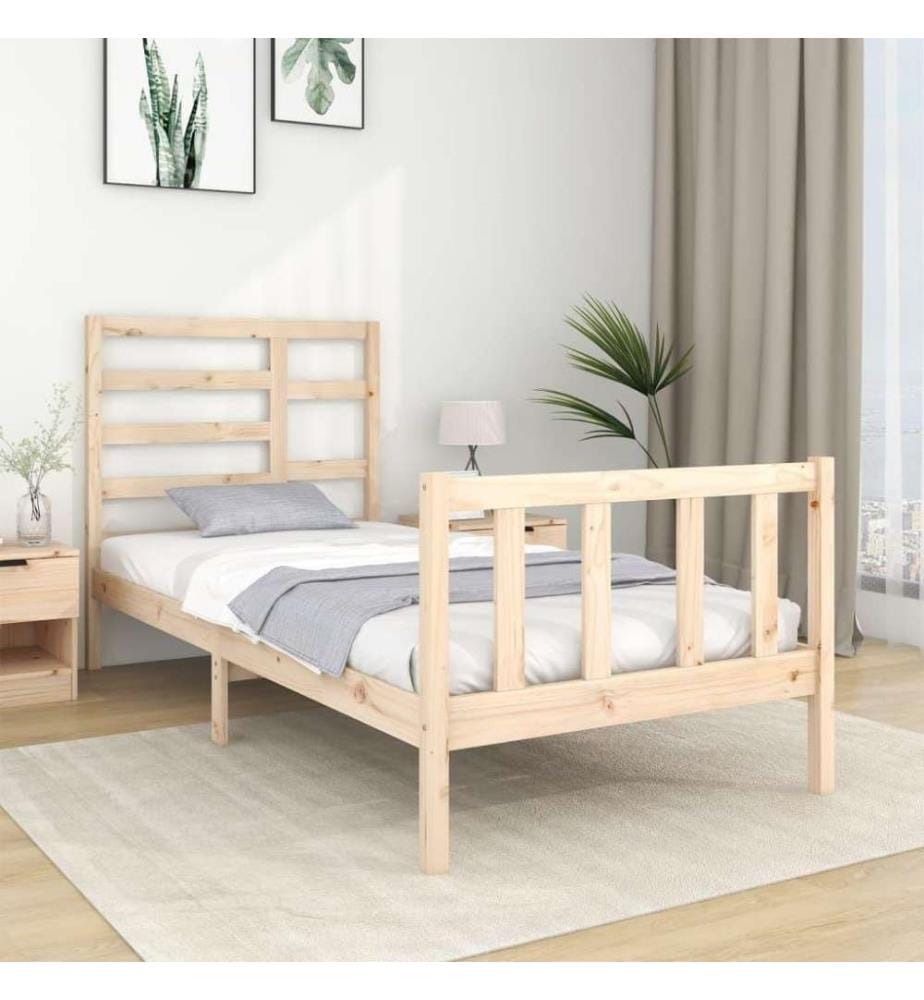 Massivholzbett 90x190 cm 3FT Single