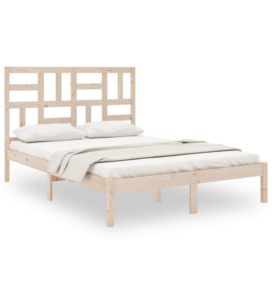 Cadre de lit Bois massif 120x200 cm