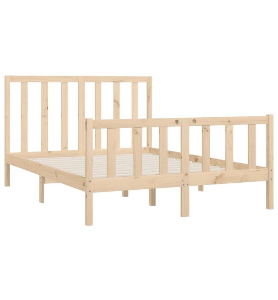 Cadre de lit Bois massif 120x200 cm
