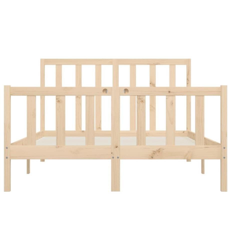 Cadre de lit Bois massif 160x200 cm
