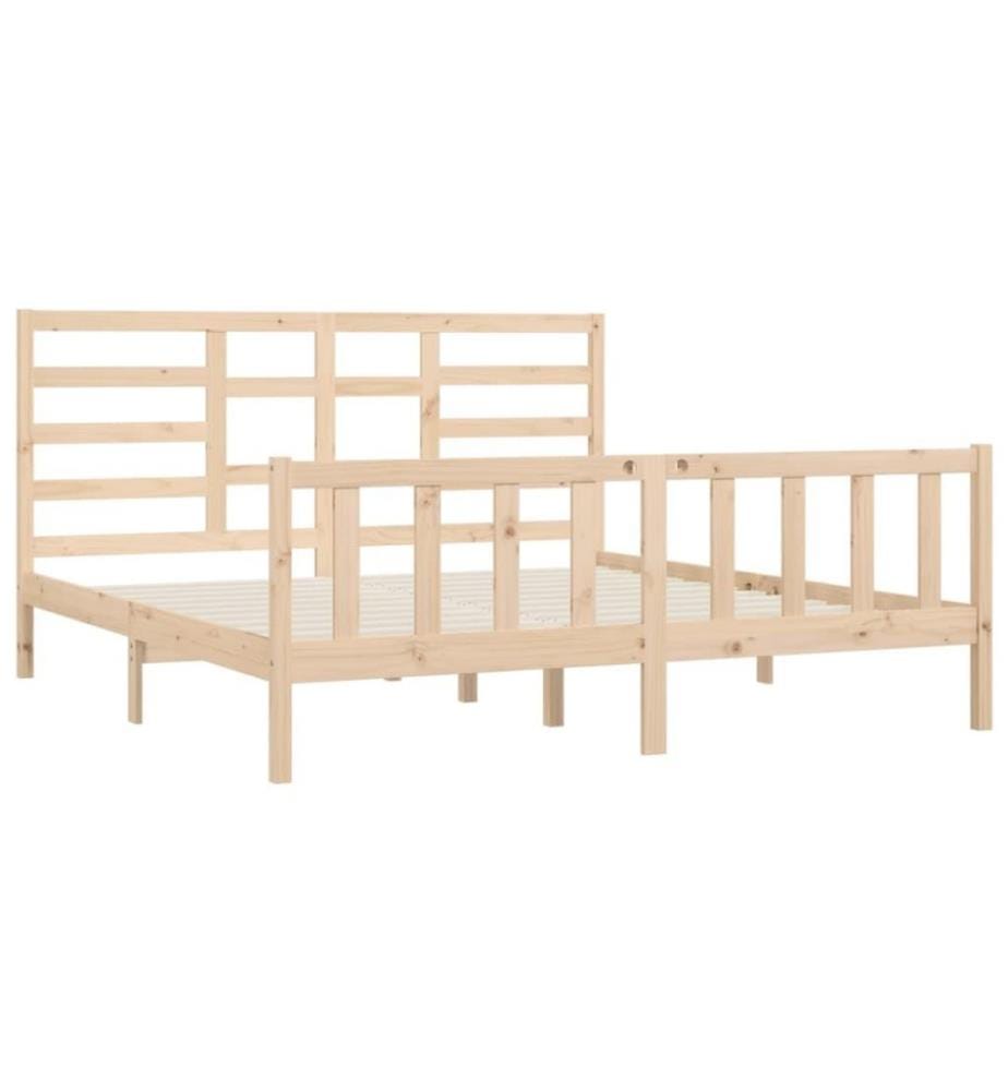 Cadre de lit Bois massif 180x200 cm Super King