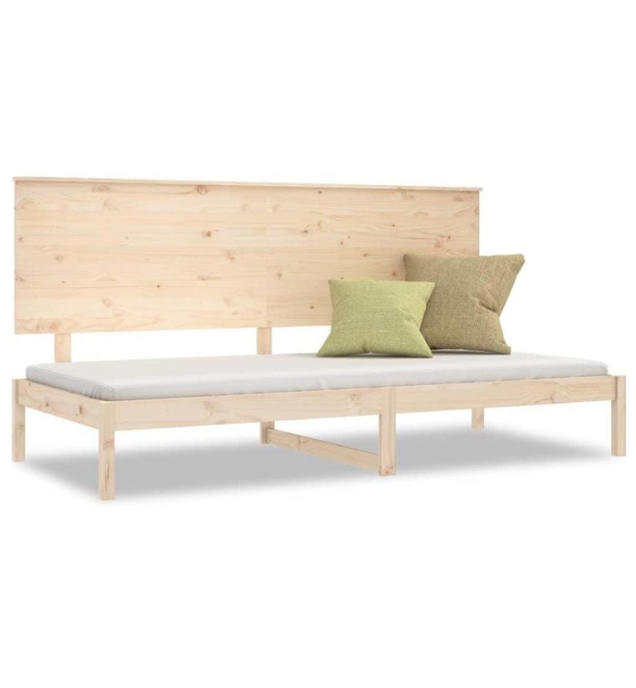 Lit de jour 90x200 cm Bois de pin massif