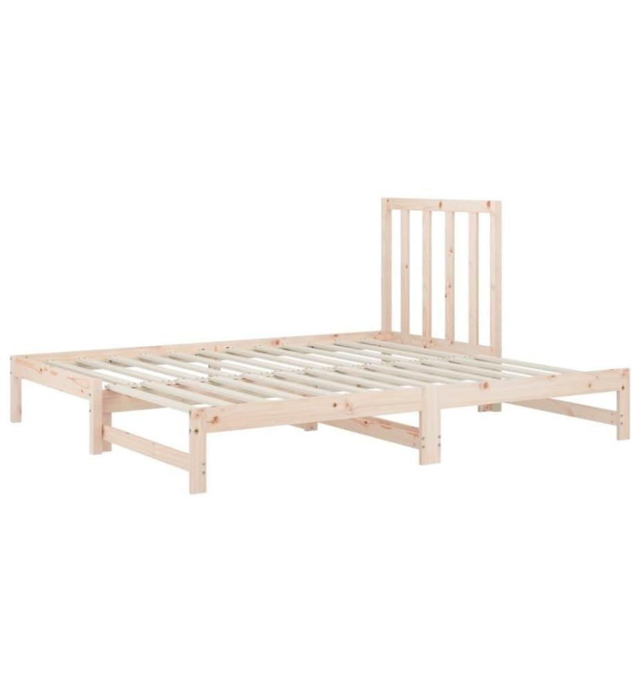 Lit coulissant 2x(90x190) cm Bois de pin massif