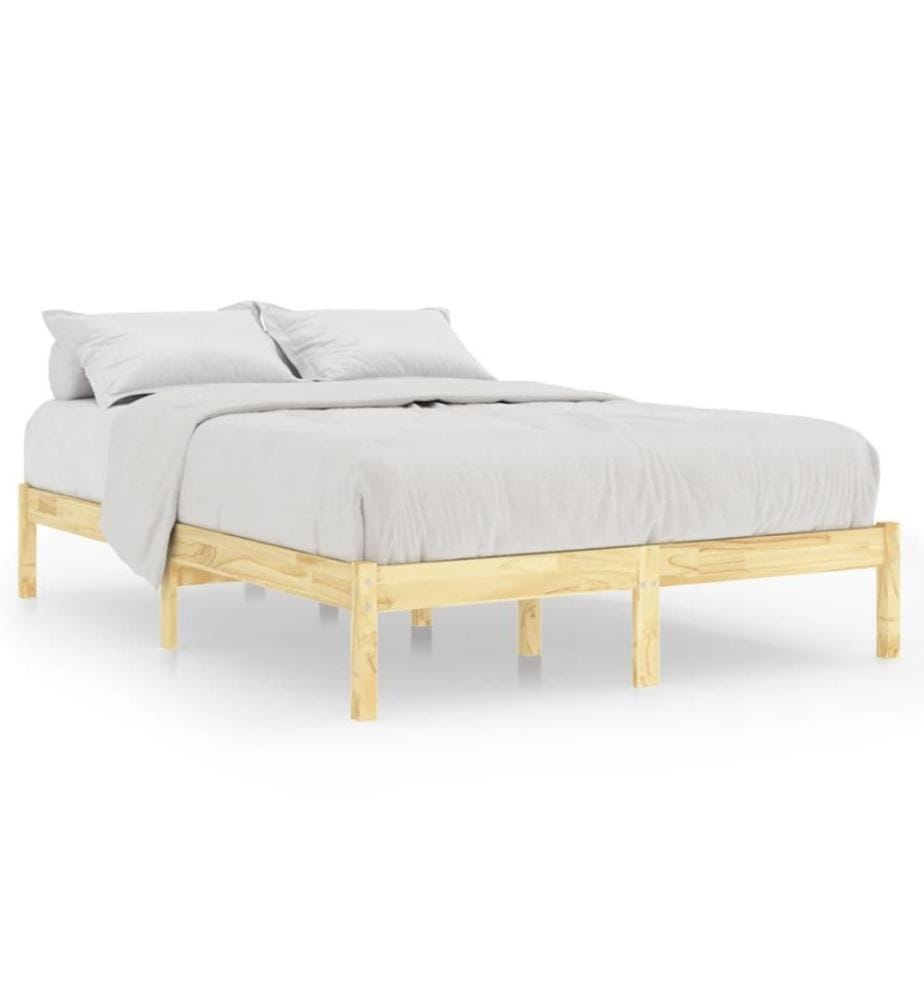 Cadre de lit Bois massif 120x190 cm Petit double