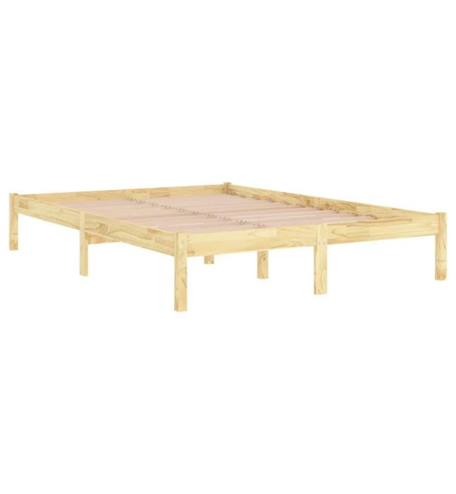 Cadre de lit Bois massif 180x200 cm Super King