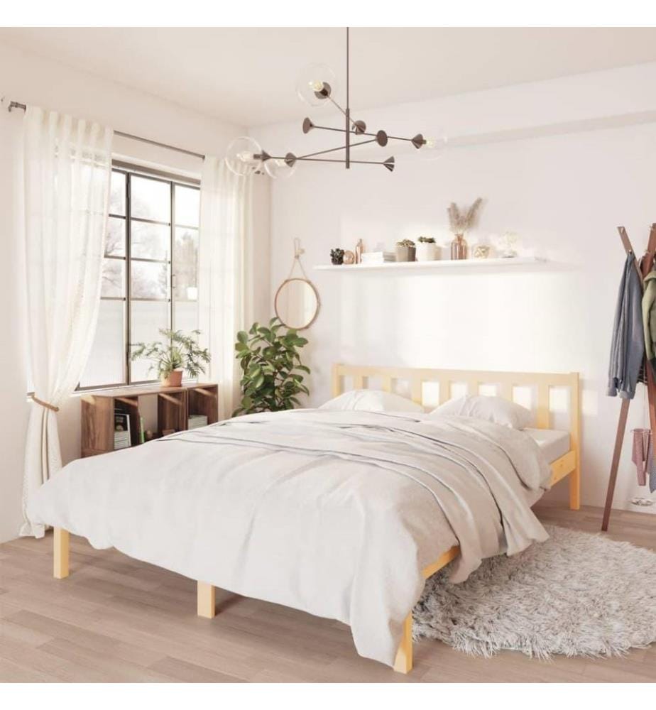 Massivholzbett Kiefer 150x200 cm 5FT King Size