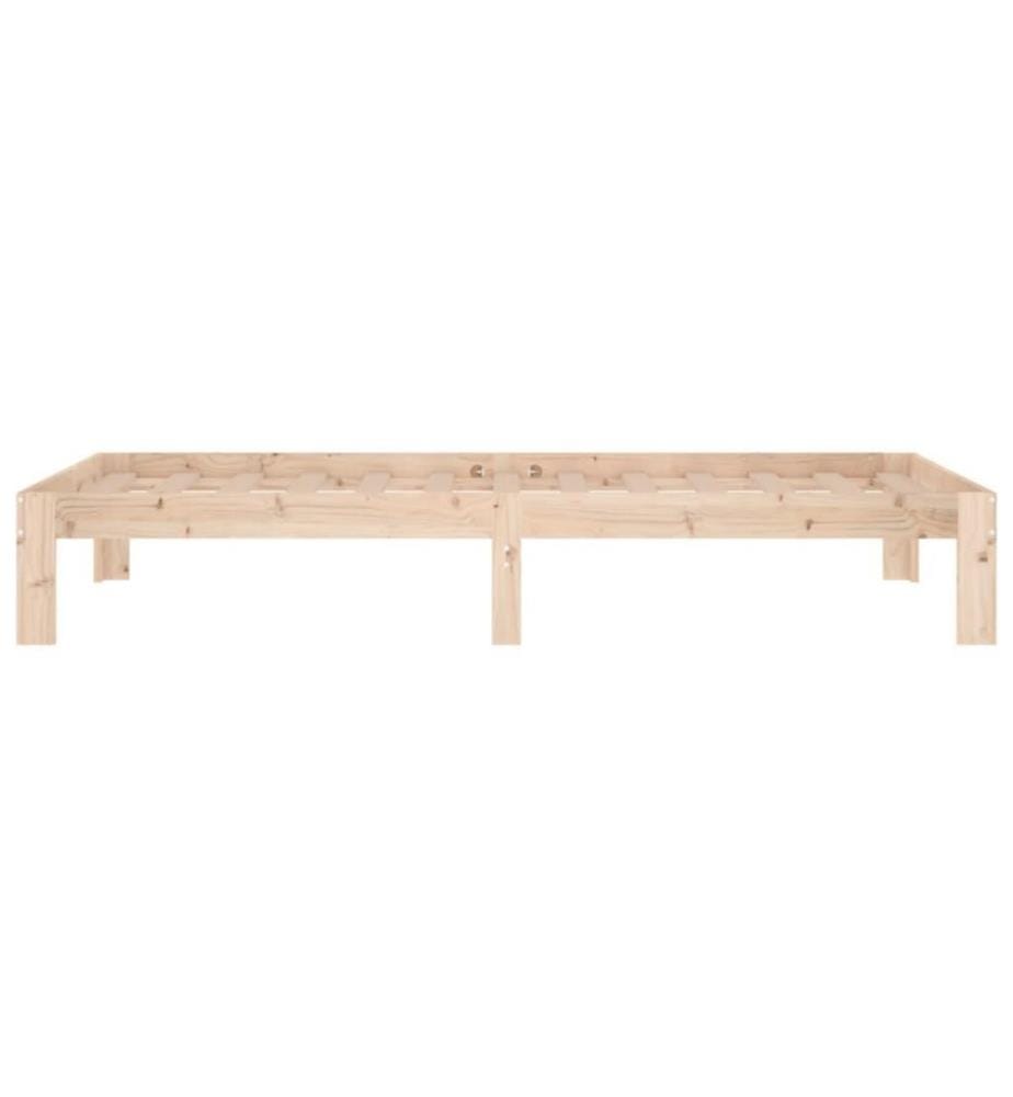 Cadre de lit Bois massif 90x190 cm Simple