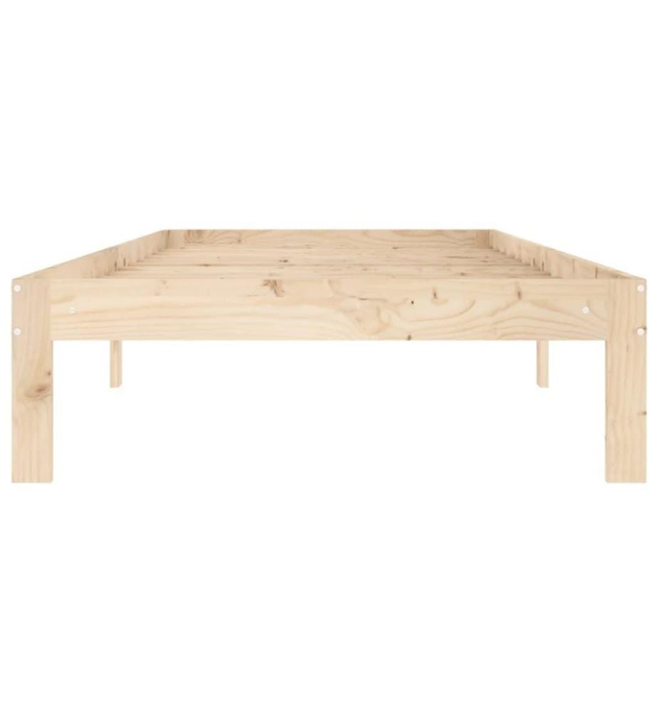 Cadre de lit Bois de pin massif 90x200 cm