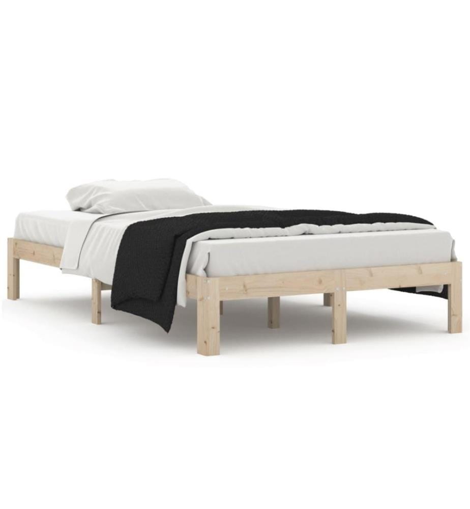 Cadre de lit Bois de pin massif 120x200 cm