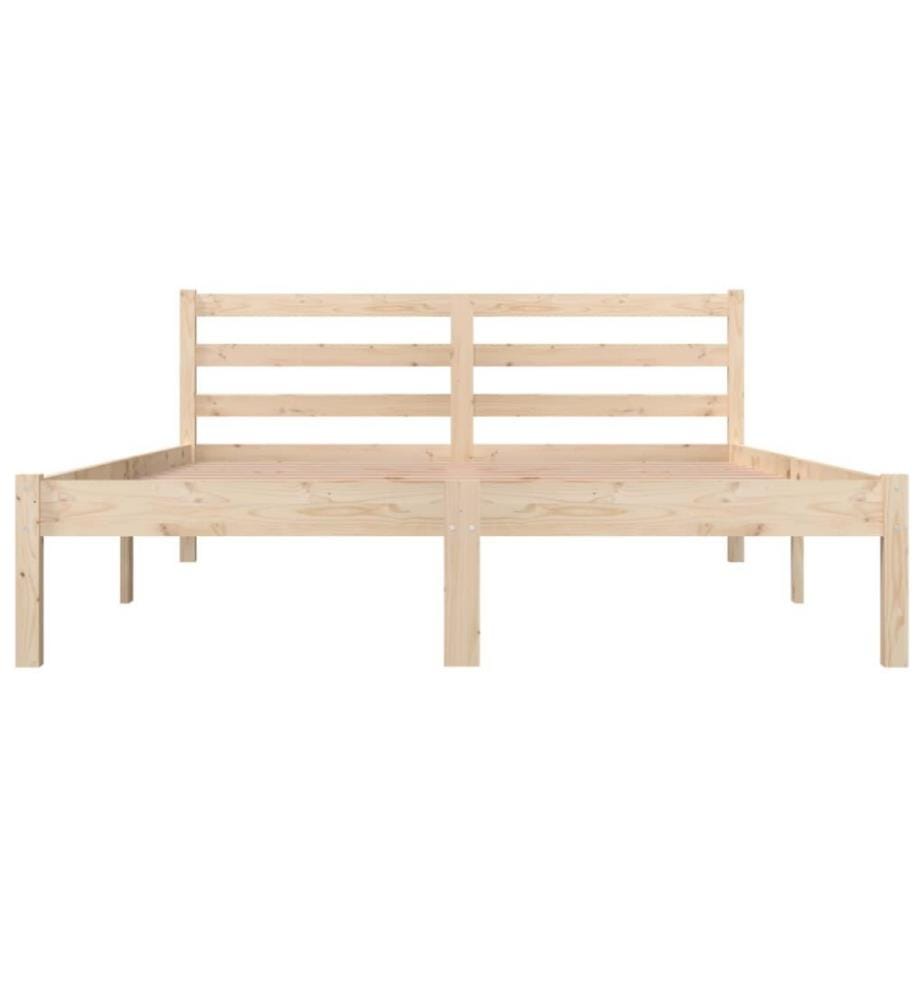 Cadre de lit Bois de pin massif 120x190 cm Petit double