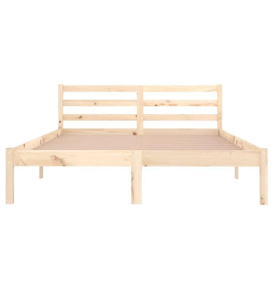 Cadre de lit Bois de pin massif 140x200 cm