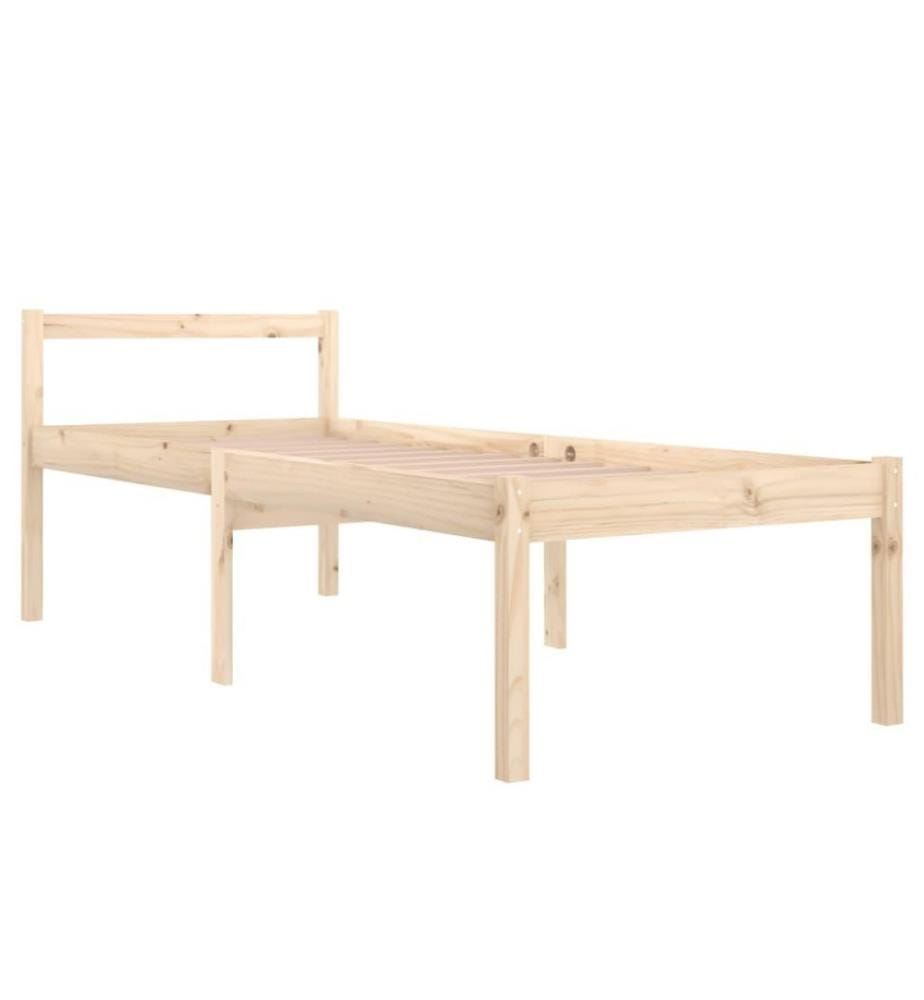 Cadre de lit Bois de pin massif 90x200 cm