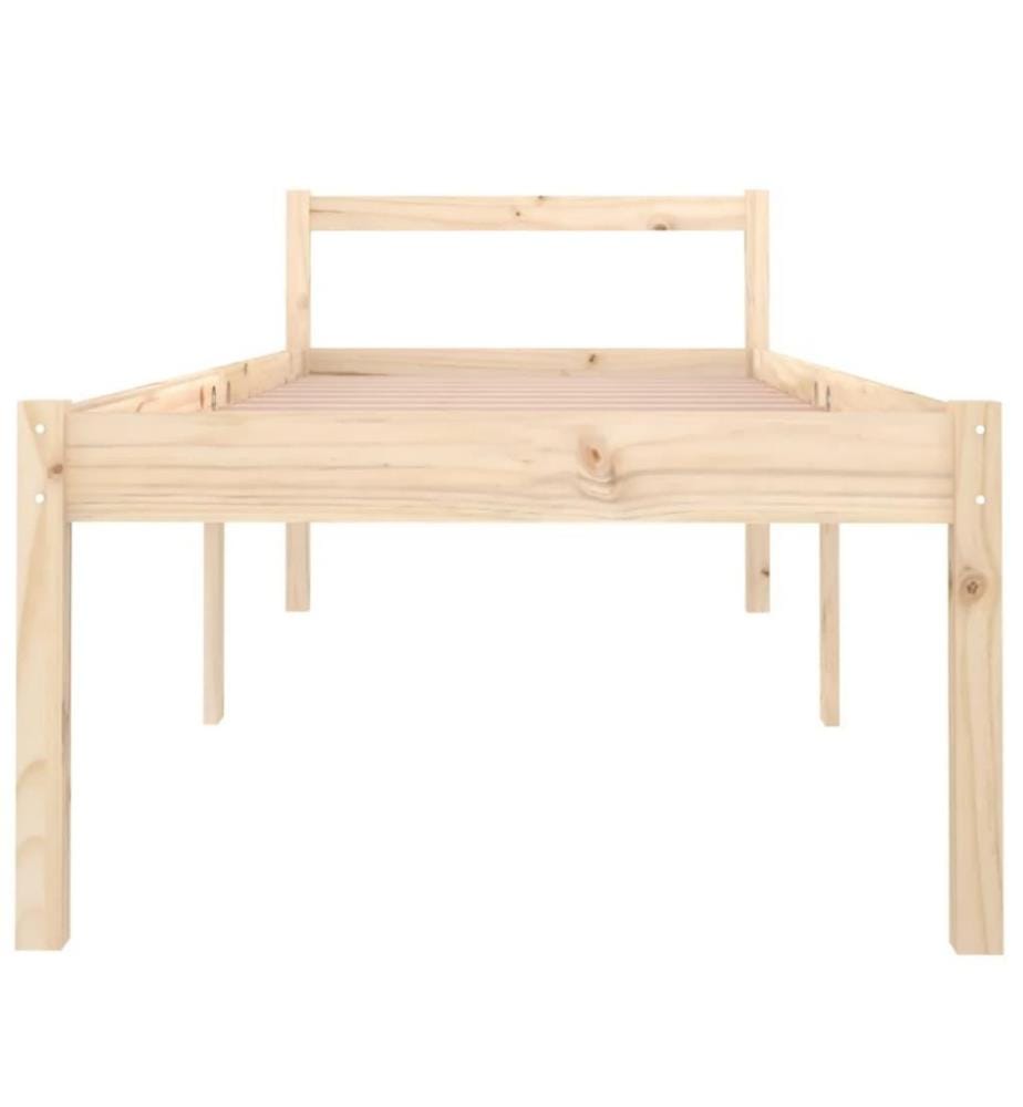 Cadre de lit Bois de pin massif 90x200 cm