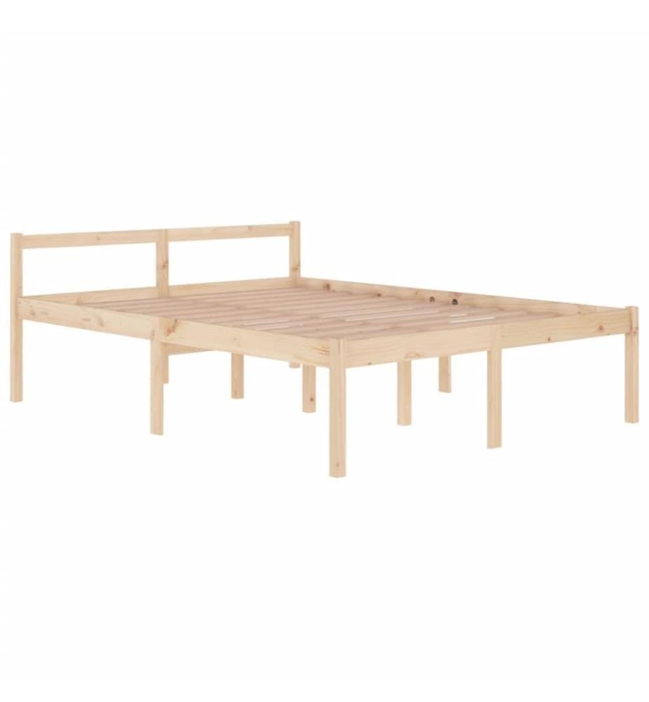 Cadre de lit Bois de pin massif 150x200 cm Très grand
