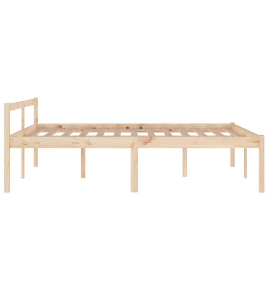 Cadre de lit Bois de pin massif 150x200 cm Très grand