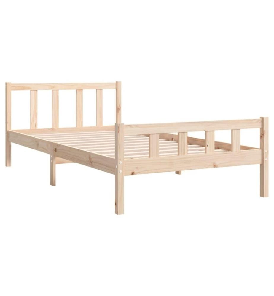 Cadre de lit Bois massif 100x200 cm