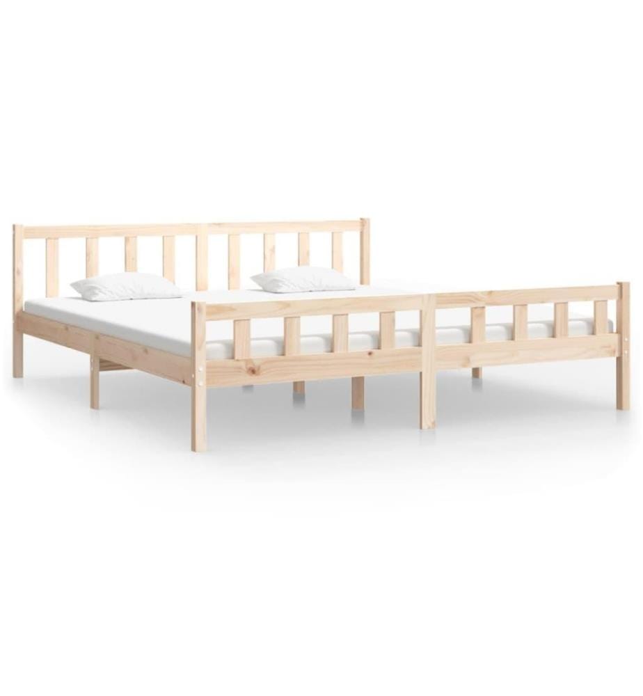 Cadre de lit Bois massif 160x200 cm
