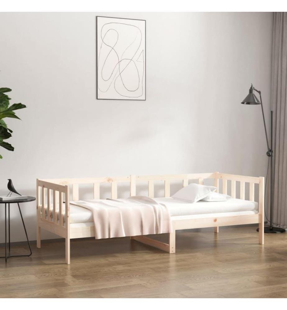 Lit de jour 90x190 cm Bois de pin massif