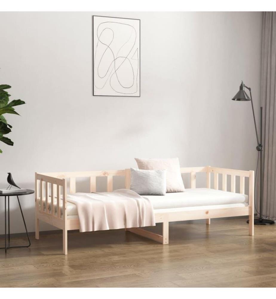 Lit de jour 90x190 cm Bois de pin massif