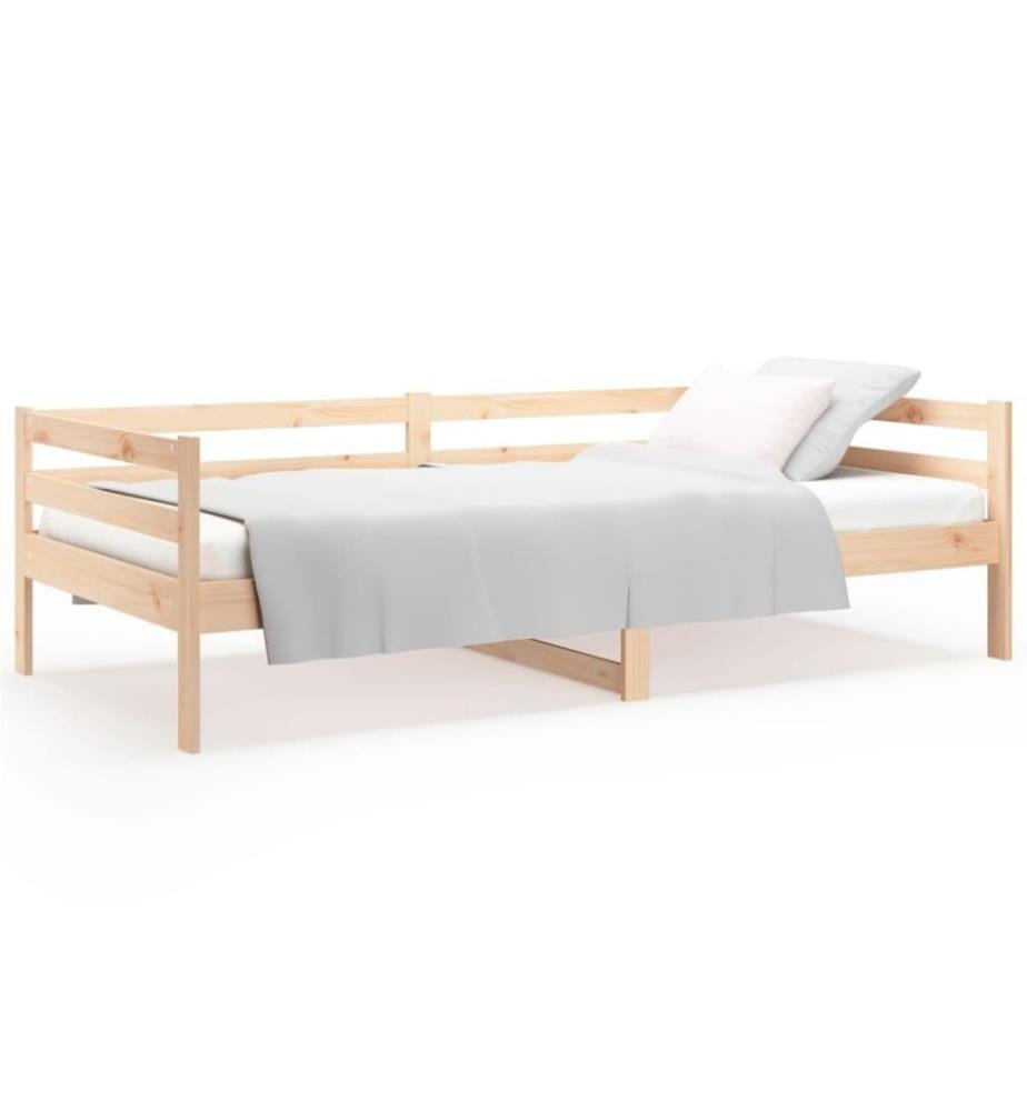 Lit de jour 80x200 cm Bois de pin massif