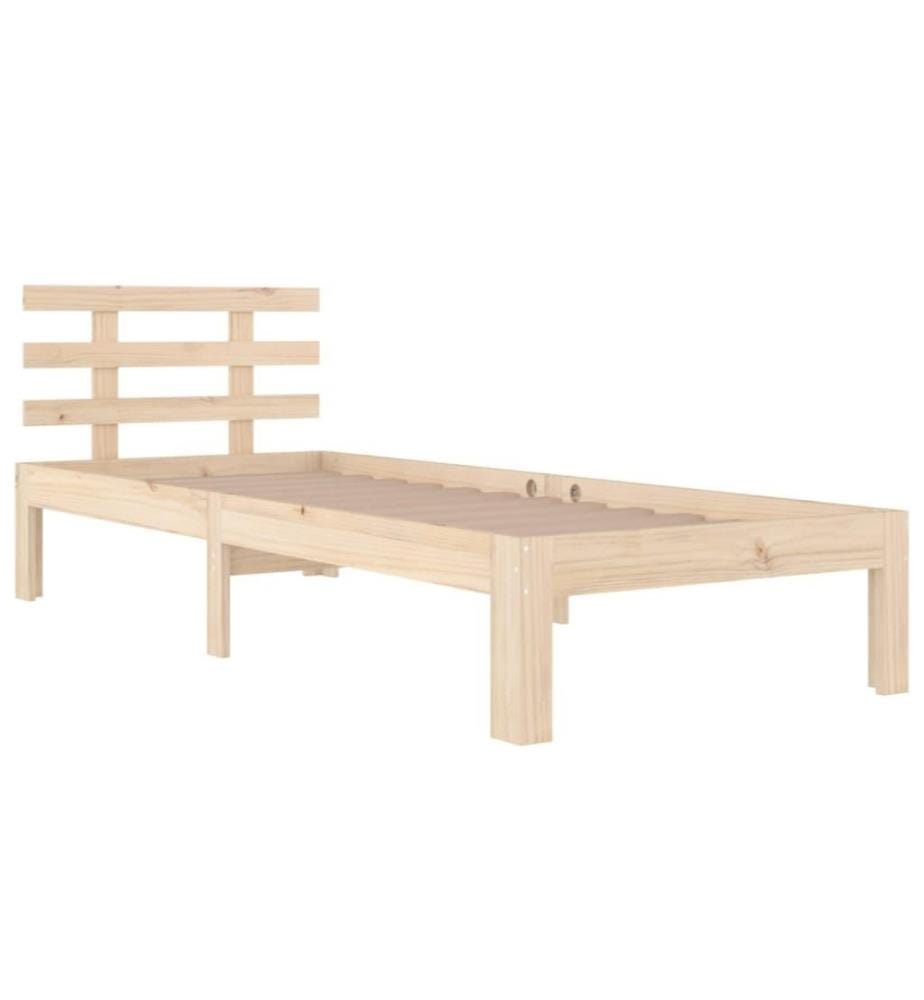 Cadre de lit Bois massif 100x200 cm