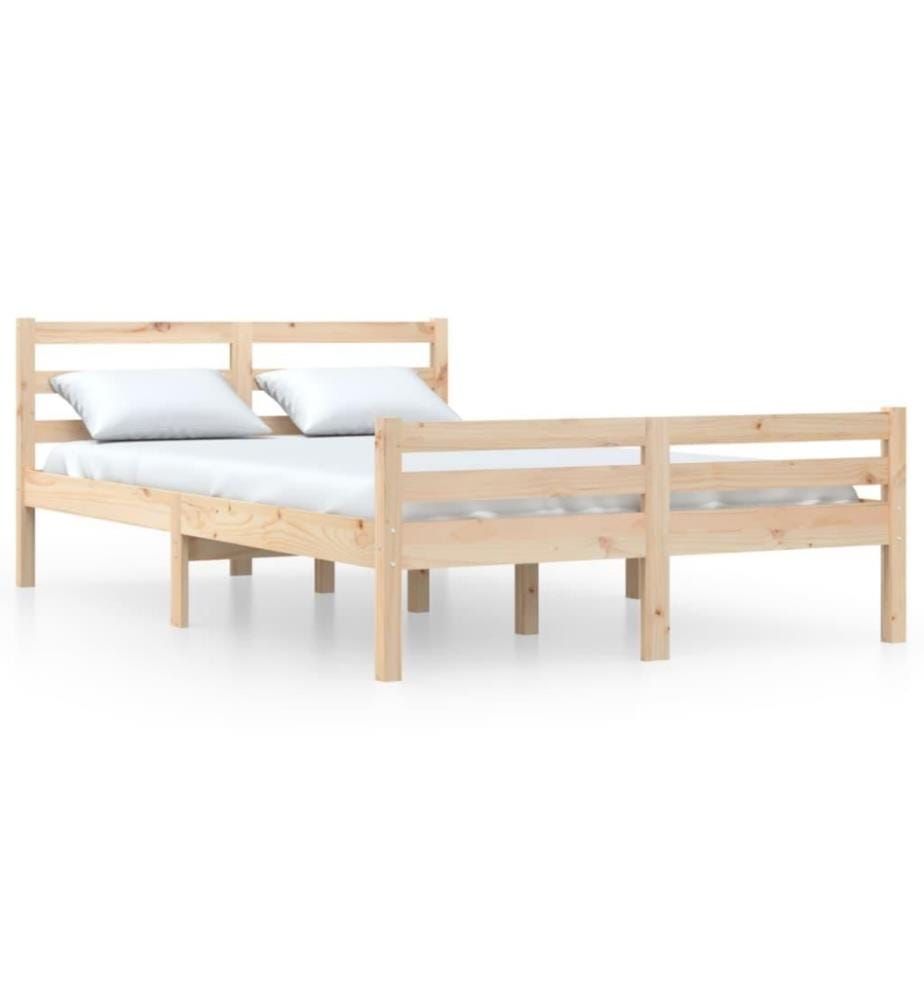 Cadre de lit Bois massif 160x200 cm